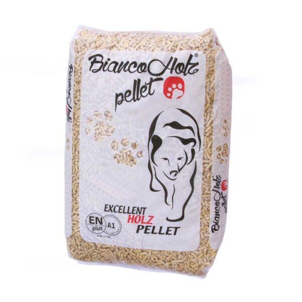 Pellet BIANCO HOLZ Abete ENplus A1 – Bancale 72 sacchi da 15 kg – Prodotto in Italia