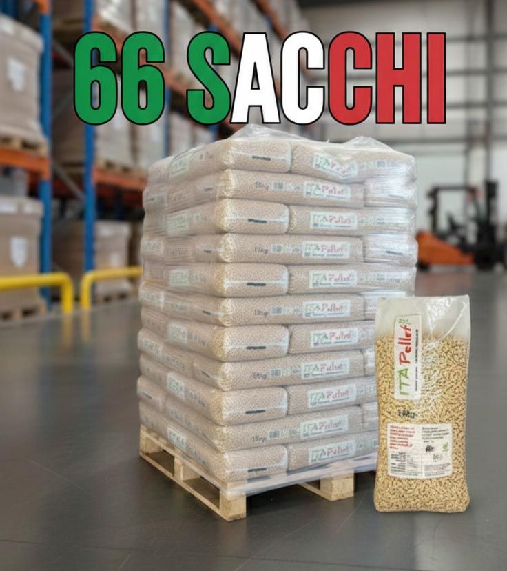 Pellet ITAPELLET Abete A1 – Bancale 66 sacchi da 15 kg – Certificato ENplus A1, HD Plus e PEFC – Origine Germania - immagine 2