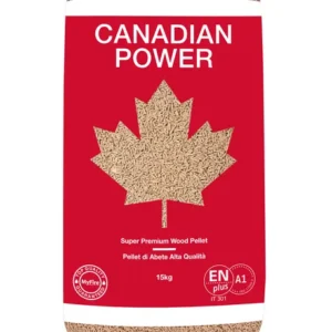 Pellet CANADIANPOWER Abete ENplus A1 – Bancale 70 sacchi da 15 kg – Certificato ENplus A1 e PEFC
